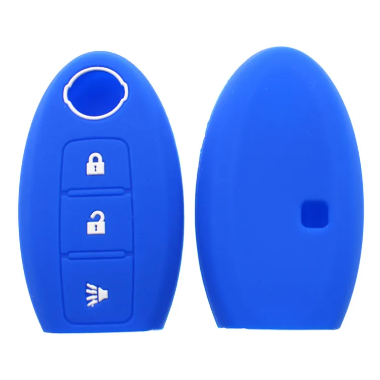 Силиконовый чехол для автомобильного ключа с 3 кнопками Nissan Teana X-Trail Qashqai Livina Sylphy