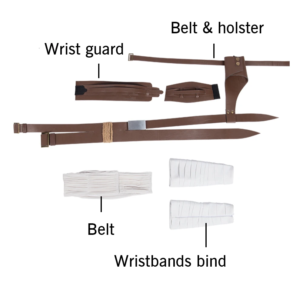 Rey Costume Star Wars 9 The Rise of Skywalker Cosplay Halloween Adult Superhero Jedi Rey Outfit Cosplay Boots Women Pants - Цвет: accessory