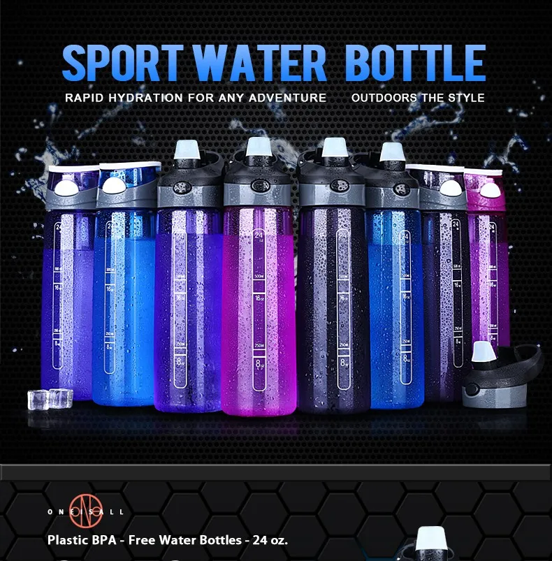 Oneisall, пластиковая бутылка для воды, Спортивная, короткая, стакан, фляжка, Botella Agua, для альпинизма, туризма, лагеря, тура, шейкер, бутылка, 700 мл, My Bottle