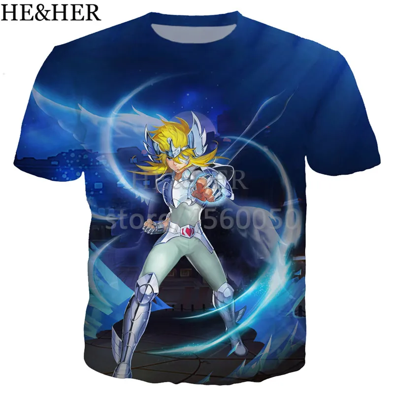 Новые классные Saint Seiya с бронзовой крышкой футболка для мужчин женщин 3d модные принты короткий рукав Уличная повседневное летние топы Корре