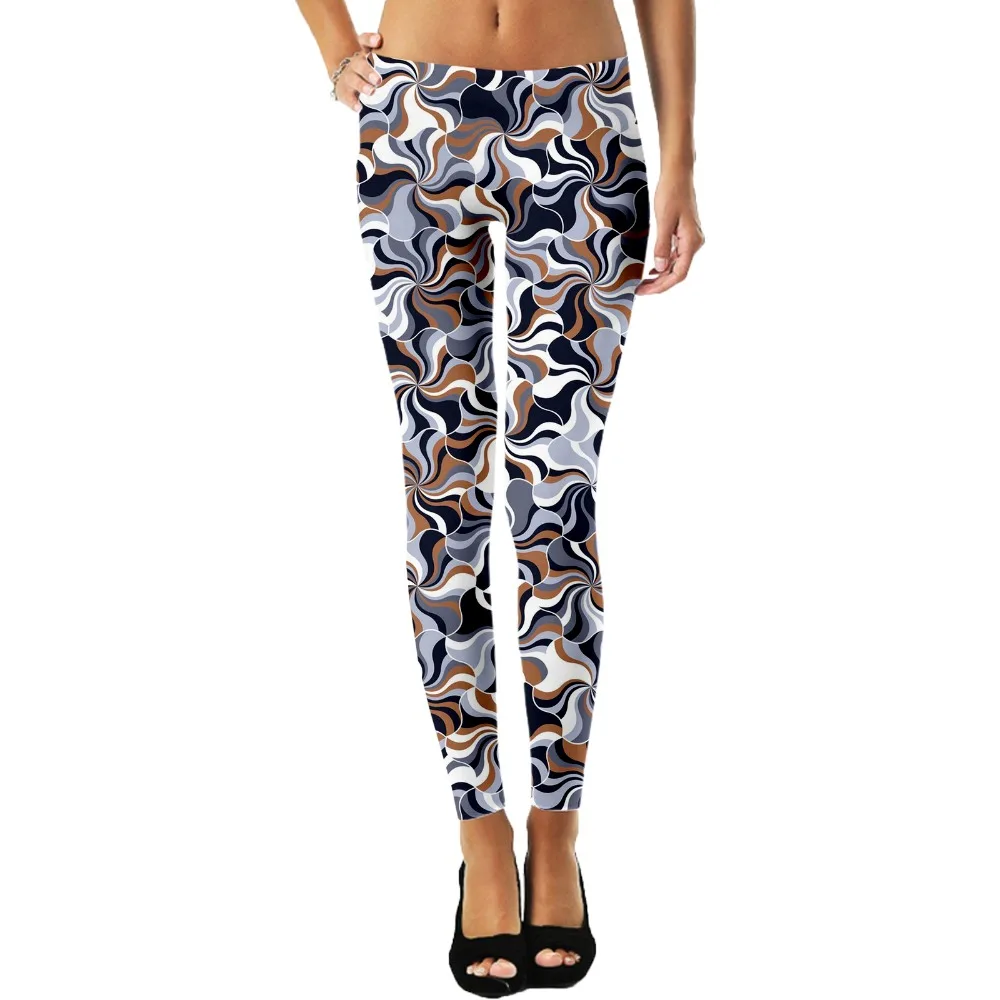

PLstar Cosmos fitness leggings New Fashion geometric Graffiti Women's Autumn And Winter High Elasticity Athleisure Leggings-2