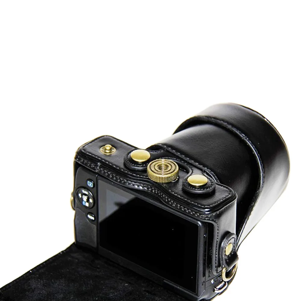 Чехол-сумка из искусственной кожи для Canon EOS M200 M10 M100 15-45 мм с ремешком