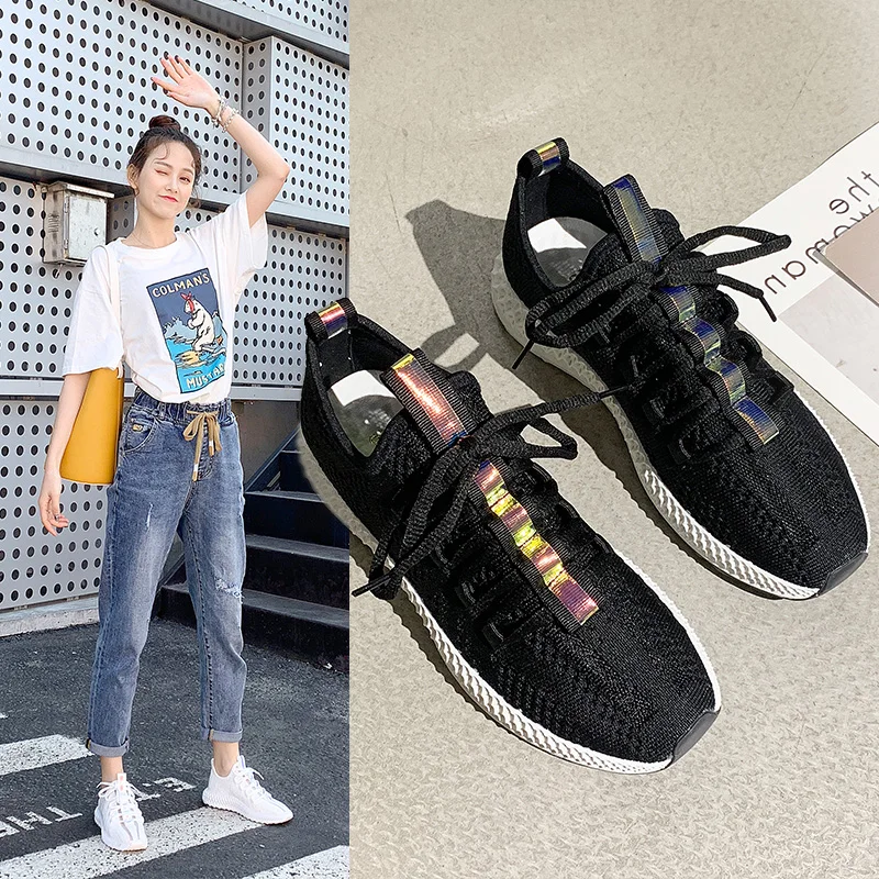 FAN PAO/Новинка 2019 года сезон лето 4D подошва белый Yeezys Boost женские студенческие