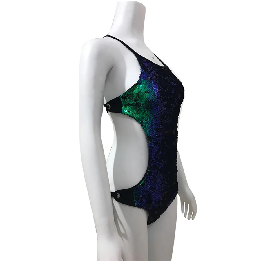 Расшитый блестками Купальник 2018 сексуальный цельный купальник для женщин с