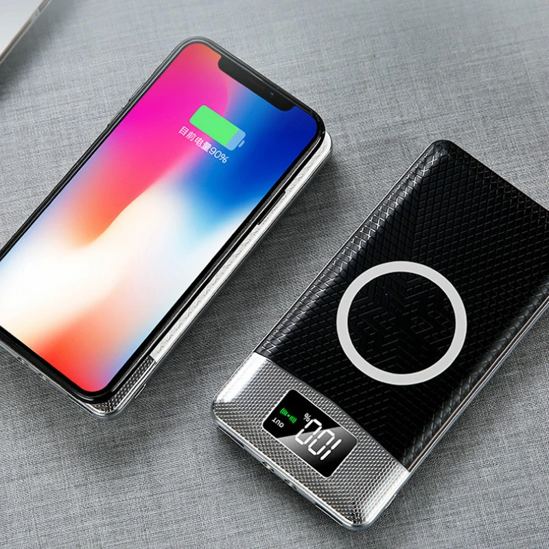 Внешний аккумулятор 10000 мАч беспроводной двойной USB зарядное устройство внешний