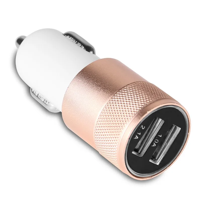 2 USB зарядное устройство Автомобильное универсальное 2.1A 1A автомобильное гнезда