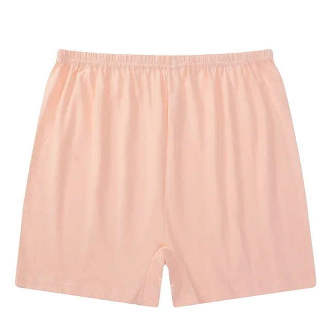 C Apricot Женские безопасные Короткие штаны Femme хлопок мягкое нижнее белье боксеры шорты Нижнее белье размера плюс M-XXL тянущиеся трусики для мам - Цвет: C Apricot