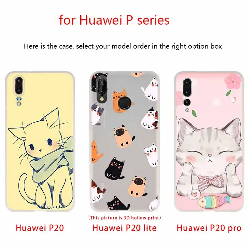 Милый силиконовый чехол MLLSE из мягкого ТПУ для Huawei P30 P40 P20 Pro P10 P9 Lite P Smart Z