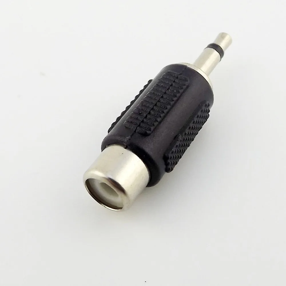 1 шт. никель 3 5 мм 1/8 &quotмоно штекер в RCA гнездо аудио адаптер конвертер|plug male|plug