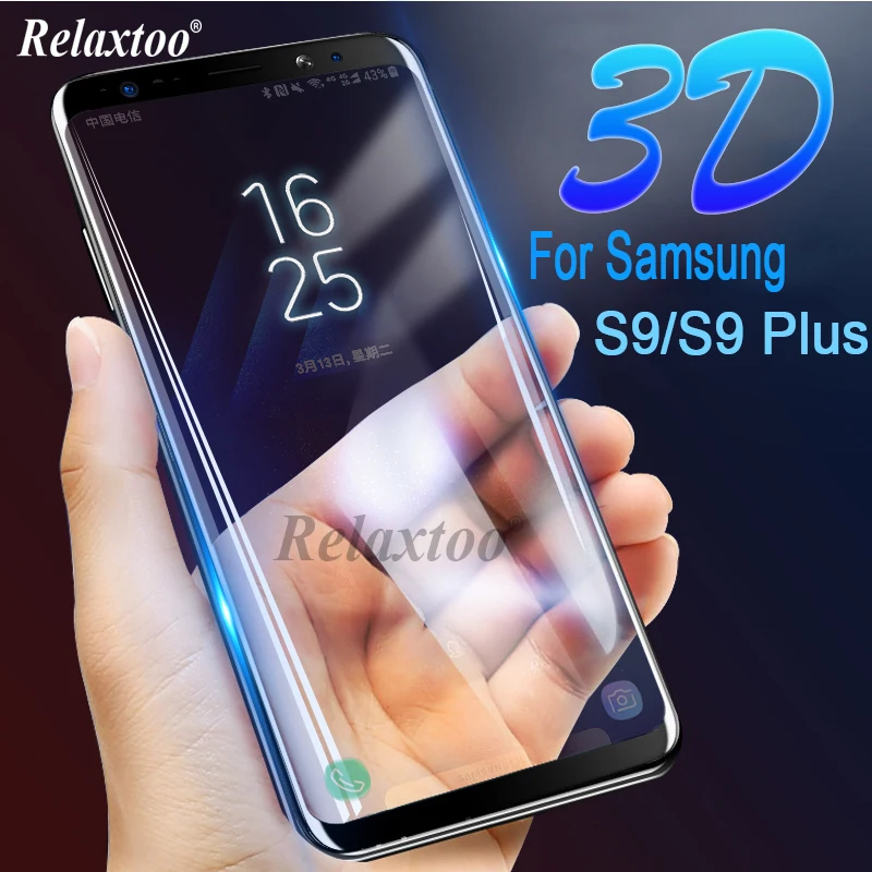 3D изогнутое закаленное стекло для Samsung Galaxy S9 Plus s9plus Защита экрана S 9 + стеклянная