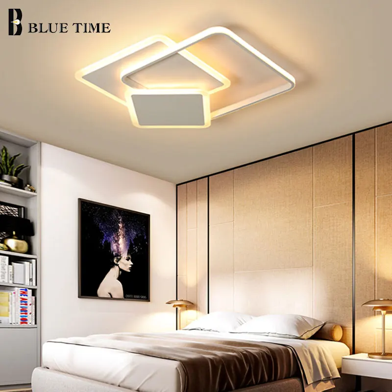 Квадратная современная светодиодная Люстра для гостиной спальни кухни Lampare deco