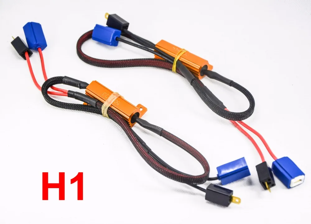 10x50W 6ohm Золотой плавкий предохранитель H1 резистор нагрузки провод CANBUS Ошибка