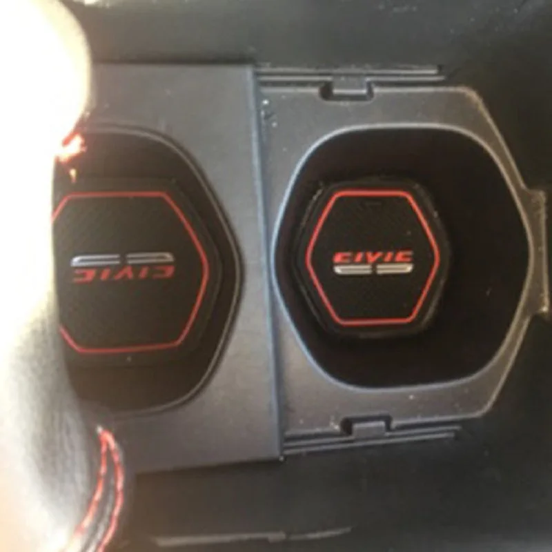 17 шт./компл. Противоскользящий коврик для Honda Civic 2018 2019 2017 2016 10th 10gen| |
