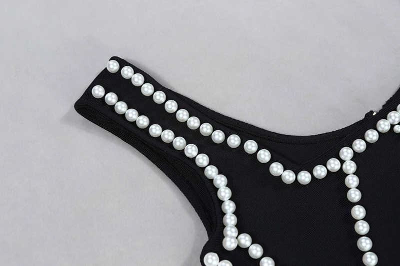 INDRESSME женский сексуальный бандажный комплект на бретельках с жемчужинами 2019