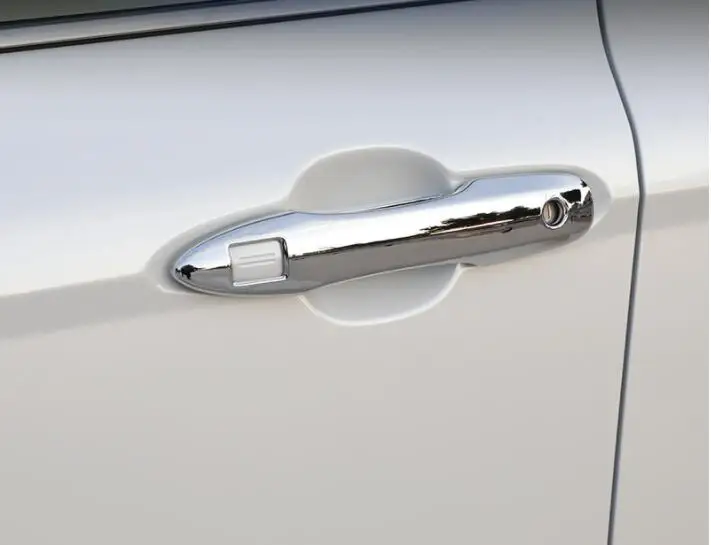 2018 2019 For Toyota Camry ABS Chrome Carbon Fibre Side Door Handle Copertura Trim 4 Pz | Автомобили и мотоциклы