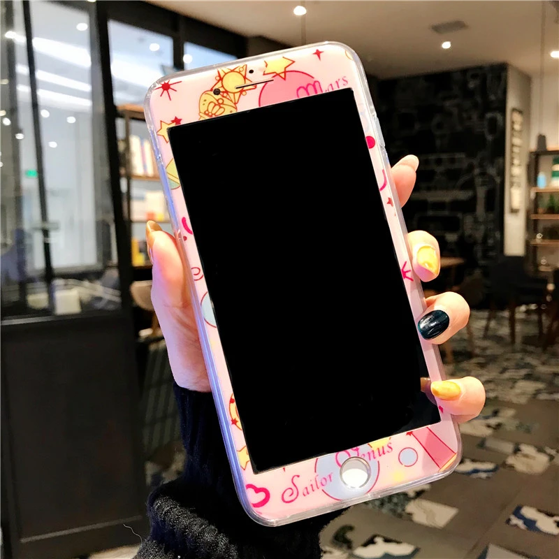 Для iphone XS max XR X Сейлор Мун динамический с блестками и жидкостью чехол сияющими +