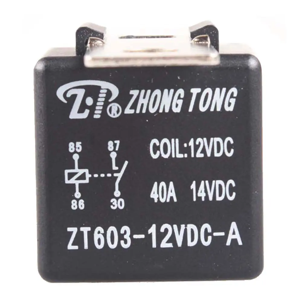 EE поддержка 10 шт железная обязанность 12V 40A 40 AMP SPST реле 4 Pin P автомобильный