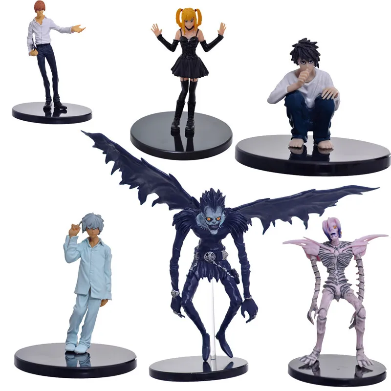 

Фигурка из аниме «Death Note», ПВХ экшн-фигурка Rem Ryuk Ryuuku Yagami Light L Lawliet, коллекционная игрушка для детей, 15 см