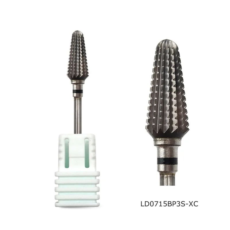 LD0715BP3S-XC HYTOOS фиолетовое твердосплавное сверло для ногтей 3/3" фреза для маникюра вращающиеся Торнадо сверла для ногтей аксессуары инструменты - Цвет: LD0715BP3S-XC