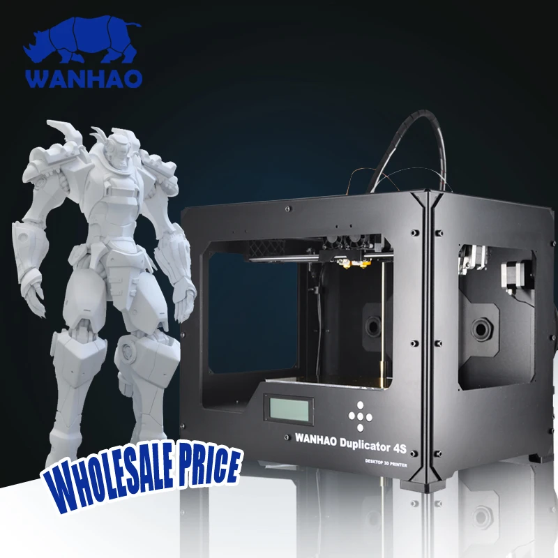 Высококачественный Дубликатор WANHAO 4 D4s Двухцветный двойной экструдер Настольный