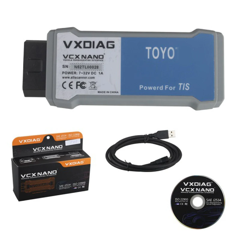 VXDIAG VCX NANO для TOYOTA TIS Techstream v10.018 совместим с SAE J2534 toyota it3 Бесплатная доставка|vxdiag vcx