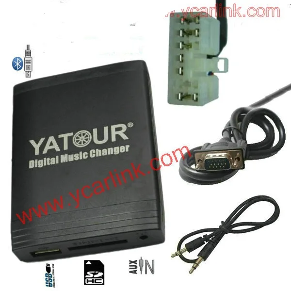 Автомобильный цифровой музыкальный переходник Yatour USB Mp3 AUX адаптер для Toyota Big 5 + 7