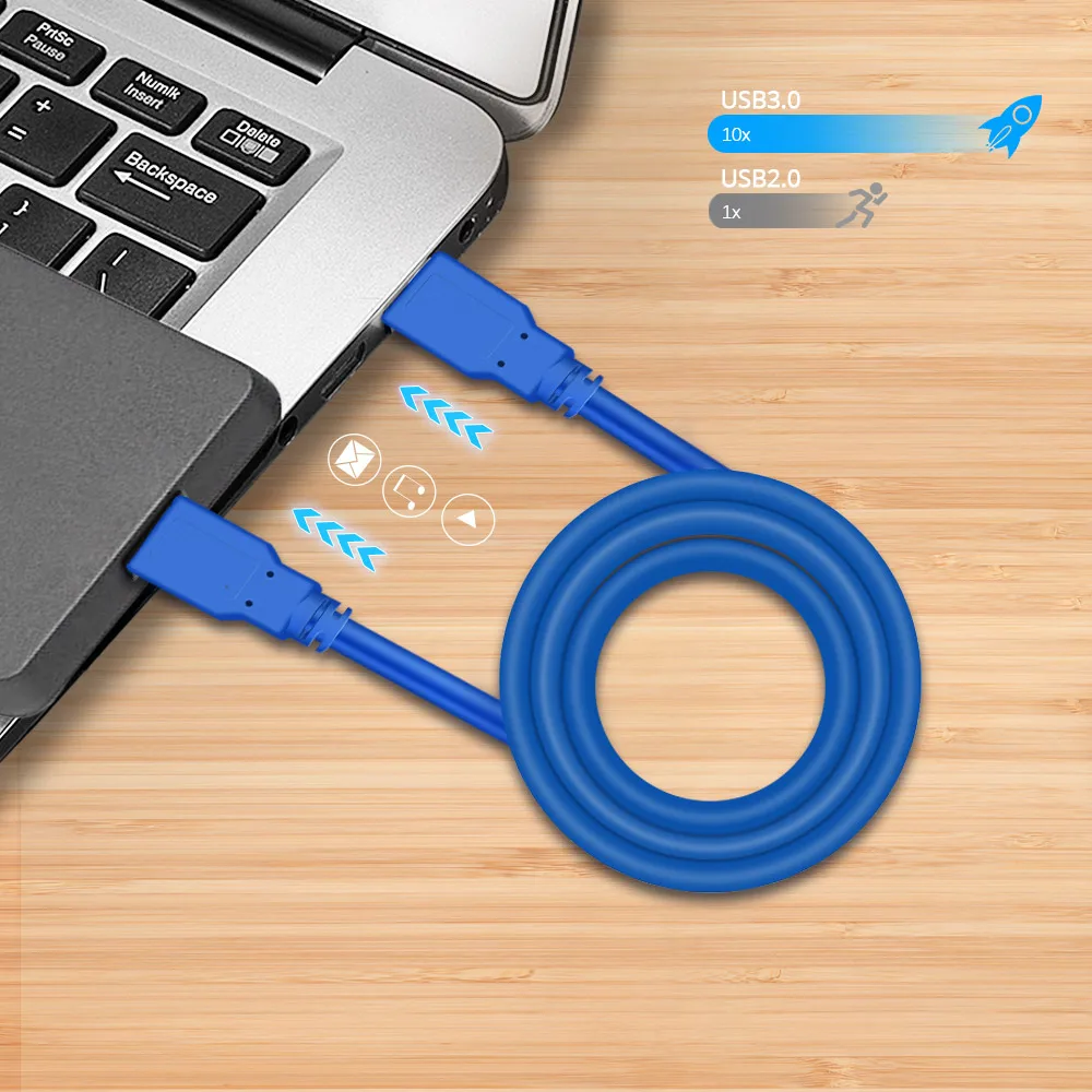 Кабель удлинитель TISHRIC 60 см USB тип А штекер 3 0 для радиатора жесткого диска