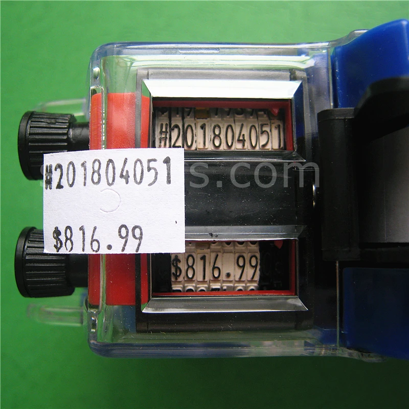 Этикетка с двумя линиями 10 цифр этикетка этикеткой ценник пистолет датой номер