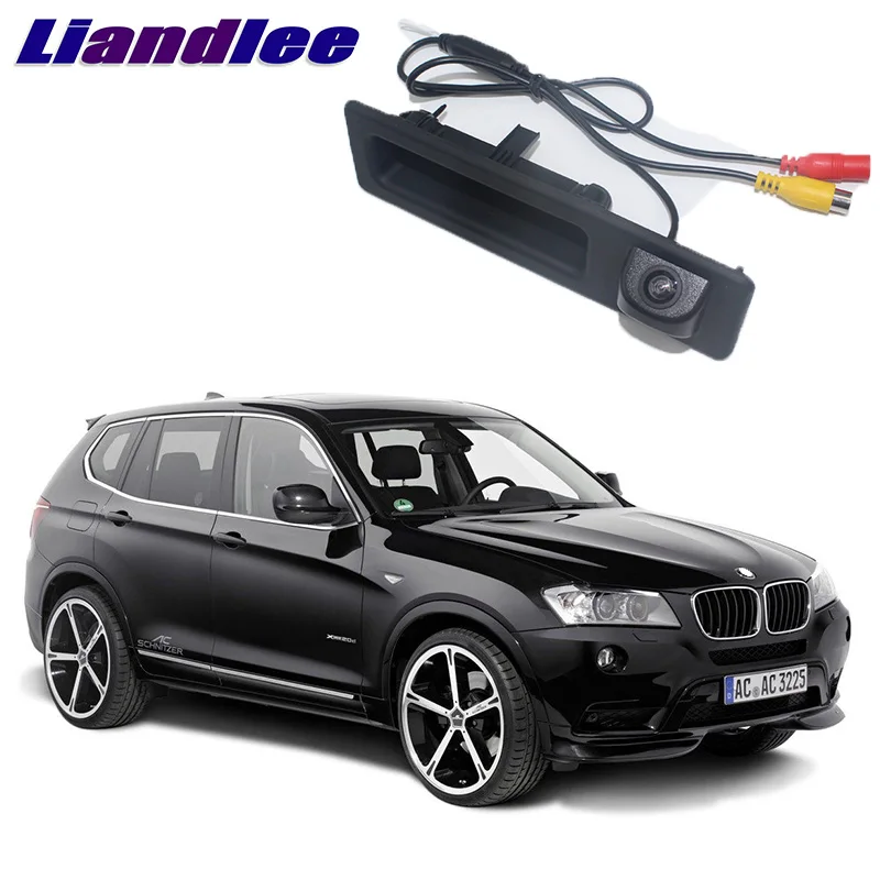 LiandLee Автомобильная камера заднего вида с ручкой багажника для BMW X3 F25 2010 ~ 2017|trunk