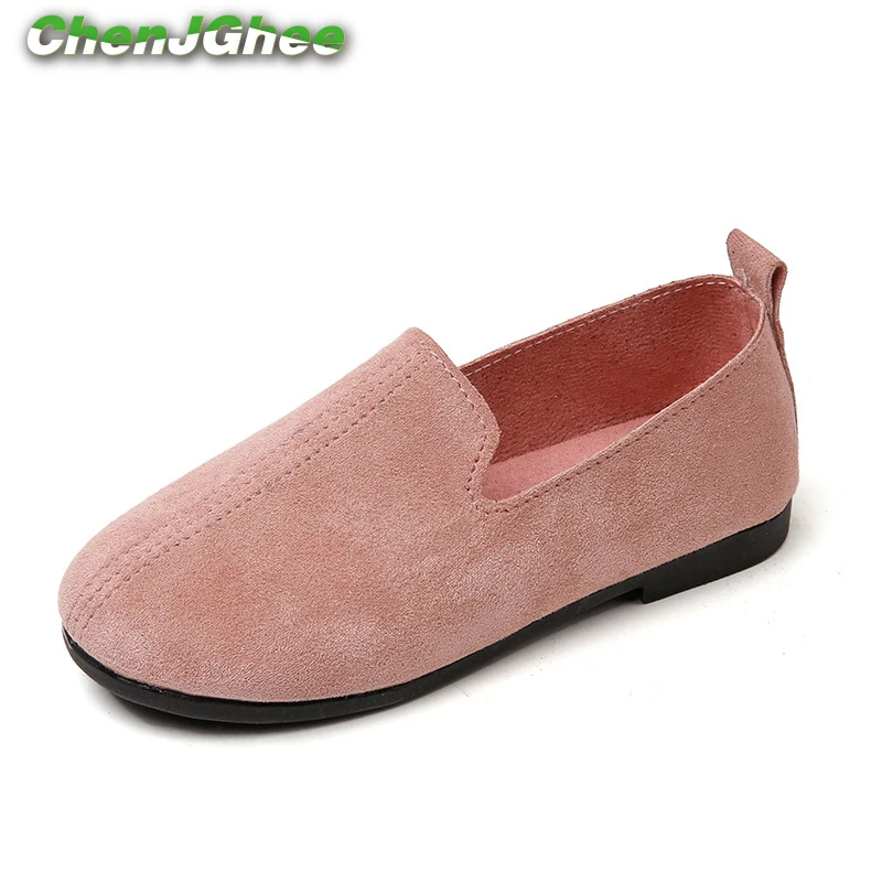 Mumoresip Girls Shoes Slip-on Soft Leather Casual Sneakers Boys Flats Candy Colors Children Kids Comfortable Loafers Flat |