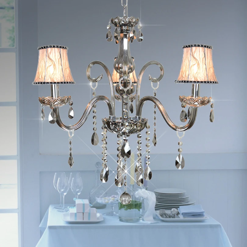 Современная светодиодная люстра освещение для кухни столовой хрустальная лампа