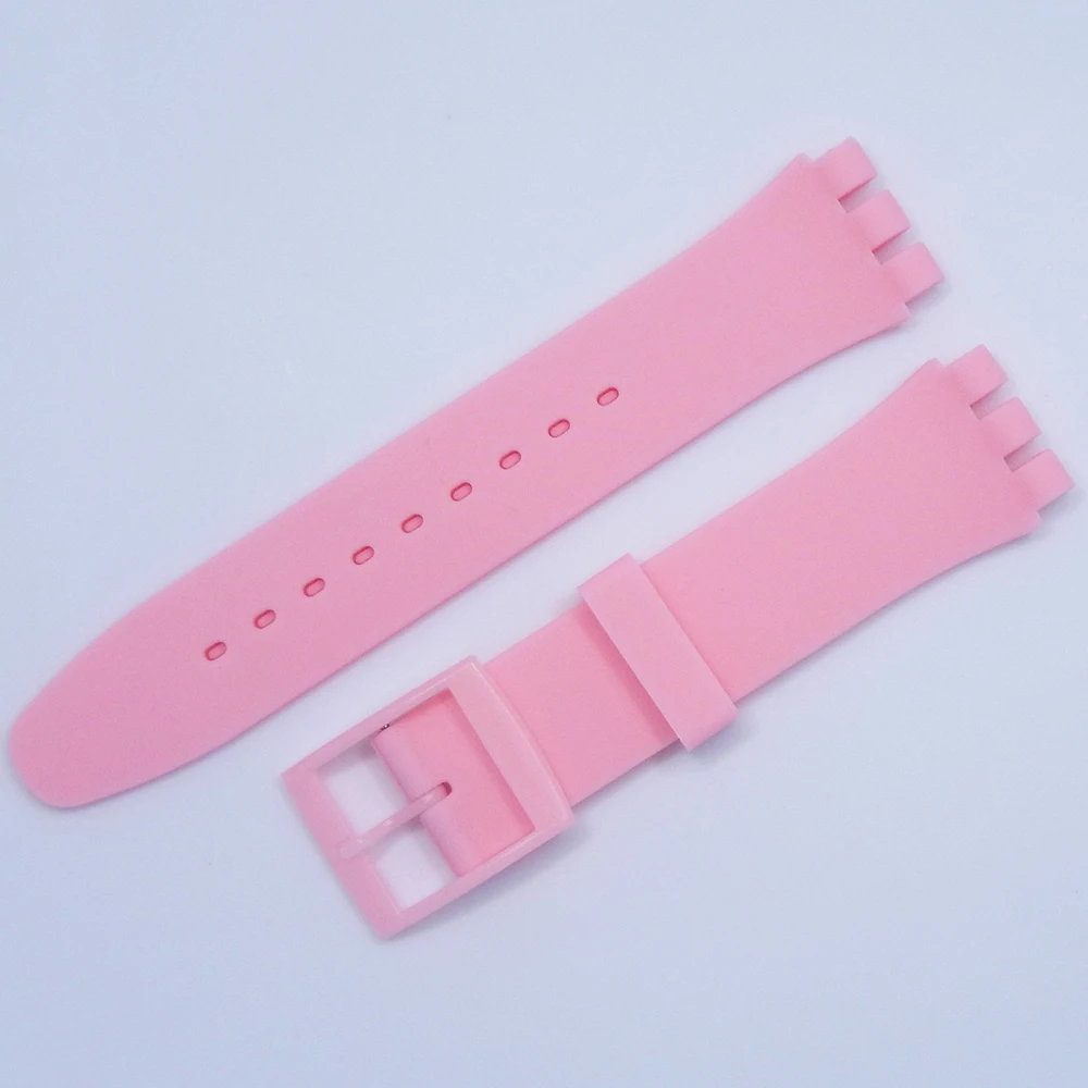 Резиновый силиконовый ремешок для наручных часов Swatch 16 мм 17 мм 19 мм 20 мм аксессуары для наручных часов