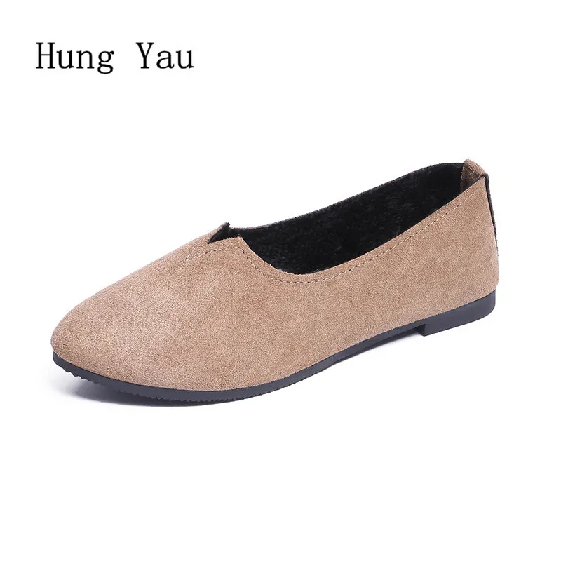 

Big Size Women Flats Candy Color Shoes Woman Loafers Autumn Fashion Sweet Flat Casual Shallow Zapatos Mujer Plus Size 35-43
