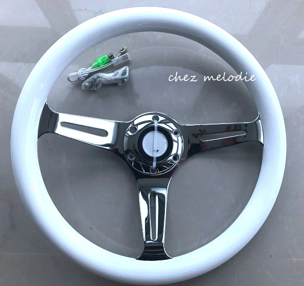 14 &quot350 мм Универсальный Винтажный Классический белый деревянный авто гоночный