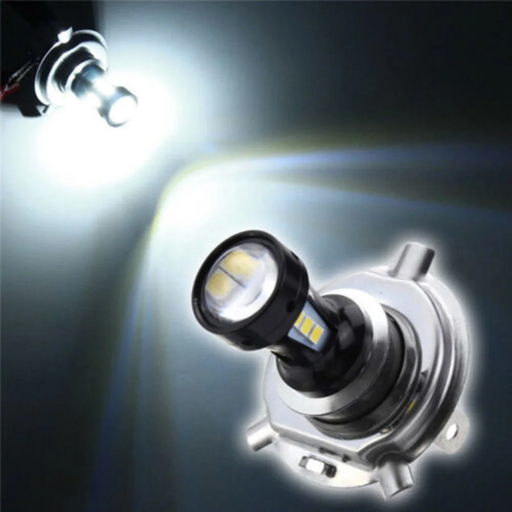 2 x светодиодные фары для мотоцикла H4 3030 18 LED Противотуманные Hi-Lo головной свет