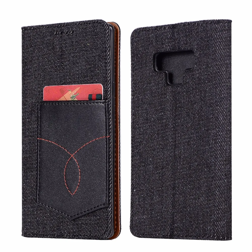 20pcs/lot Absorption Cowboy pocket 2 card housing new cover case for samsung galaxy Note 8 9 pouch leather | Мобильные телефоны и