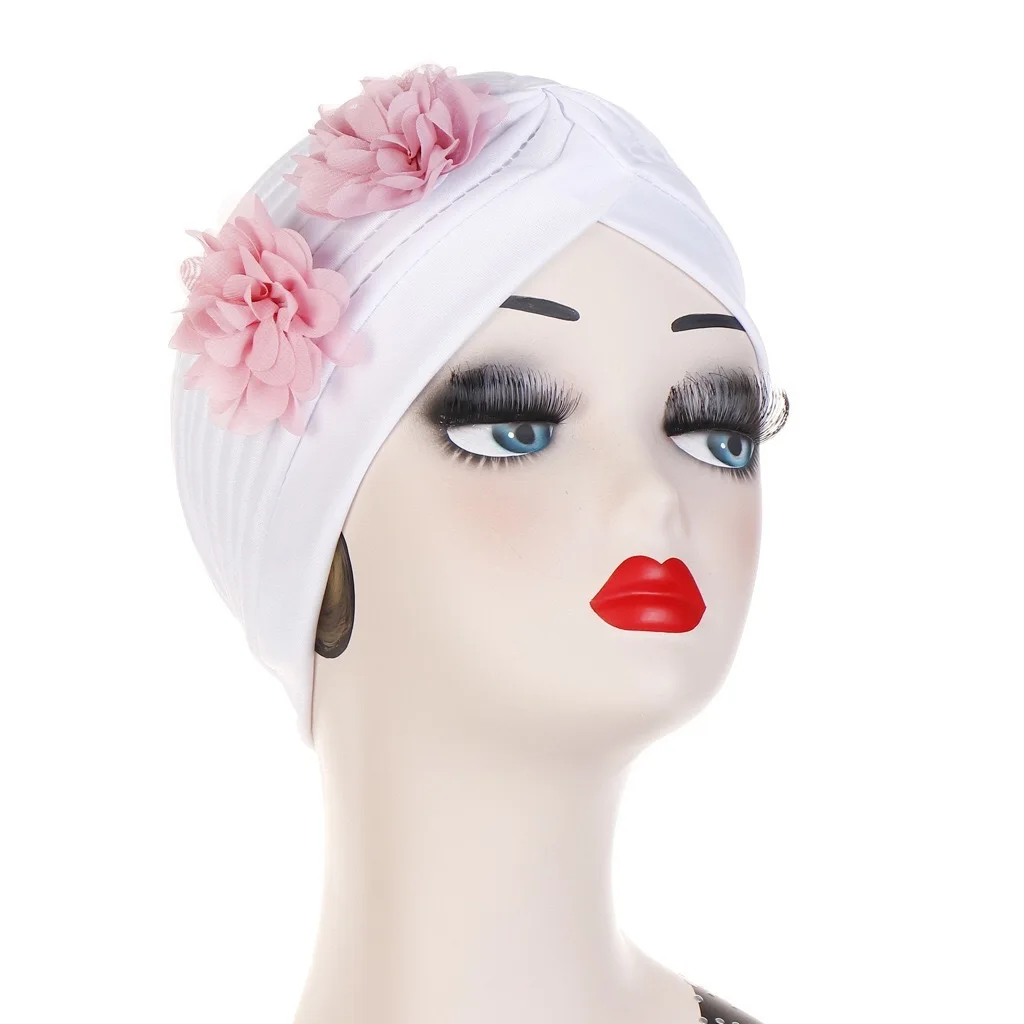 

New Pattern Floret India Hat Multicolor Muslim Fashion Street Package Head Cap Hijab Caps Scarf