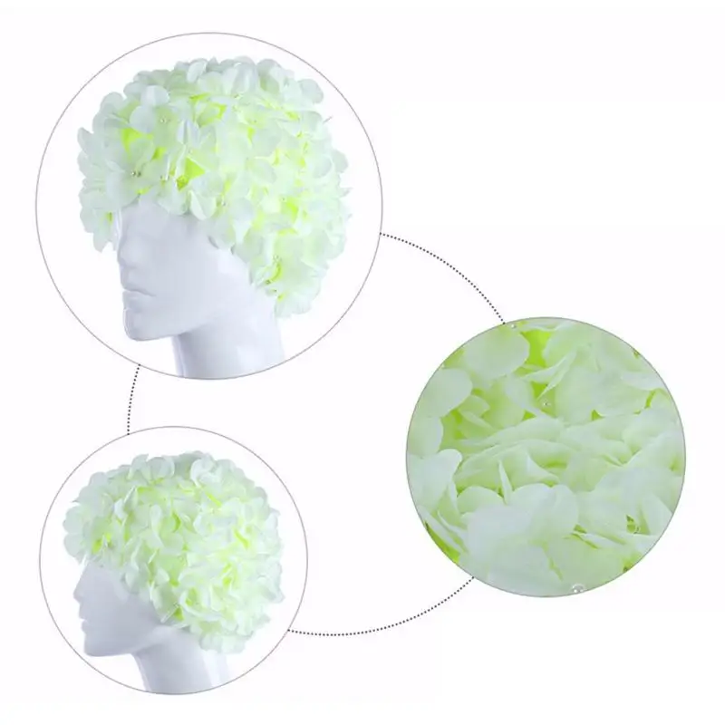 Шапочка с лепестками цветов нежная шапочка для плавания персонализированная