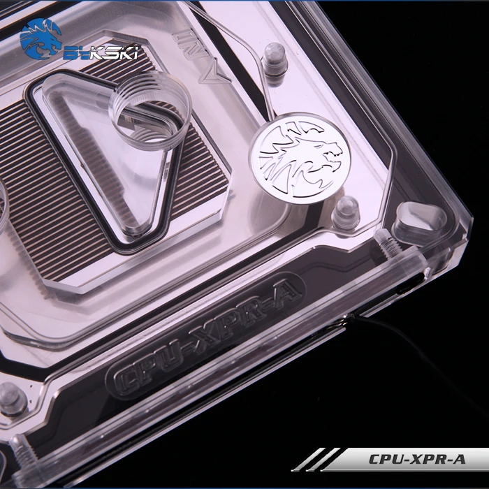 BYKSKI для INTEL LGA1150 1151 1155 1156 LGA2011 2066X99. Cpu охлаждающий водяной блок. Прозрачный акрил.