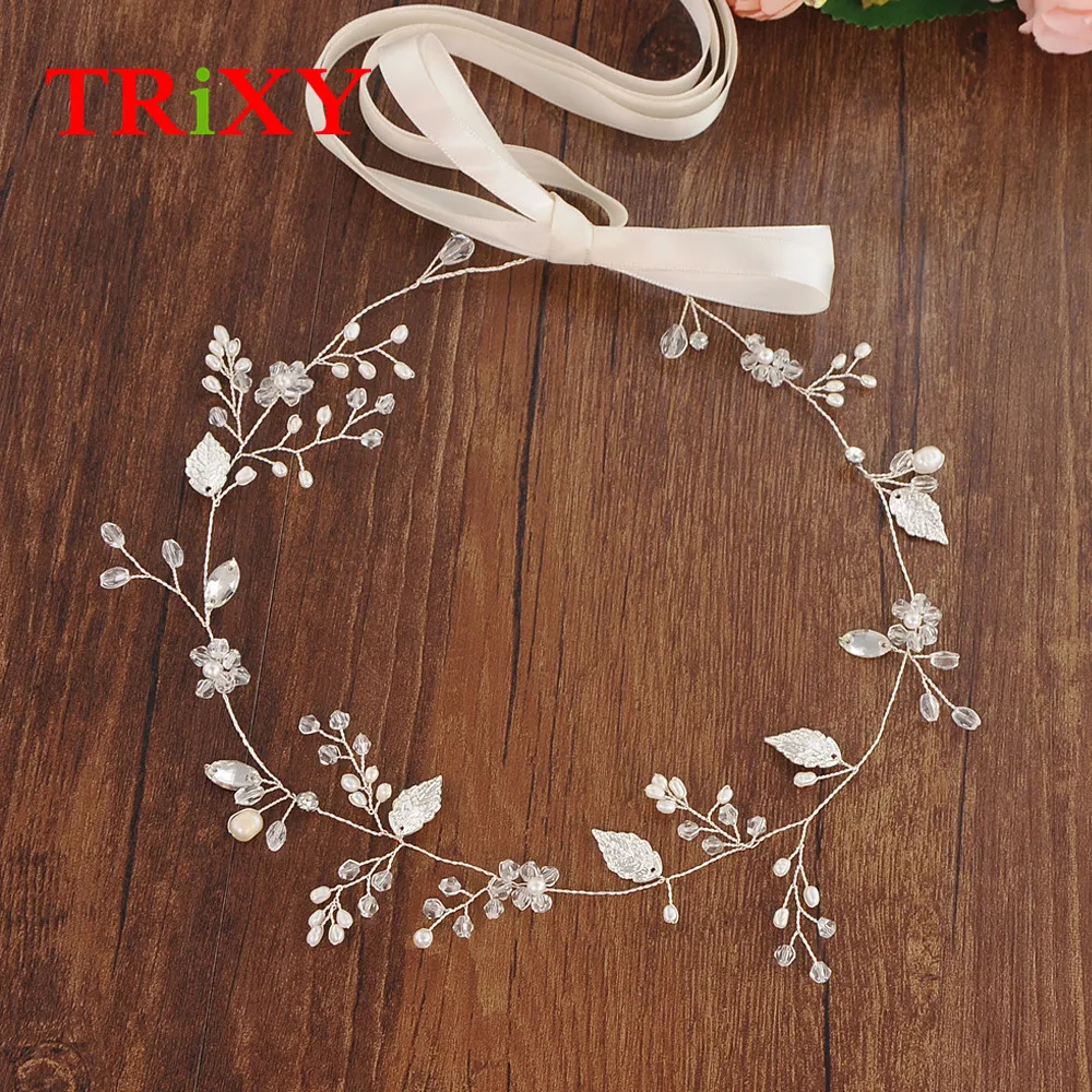 TRiXY H71 S кристалл горного хрусталя бисером свадебные аксессуары для волос Rhinestone