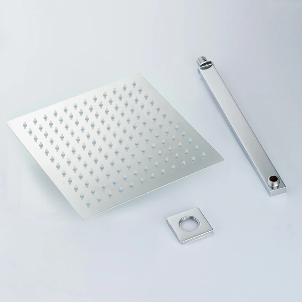 Душевая лейка BAKALA ультратонкая насадка из нержавеющей стали 12 дюймов с ручкой