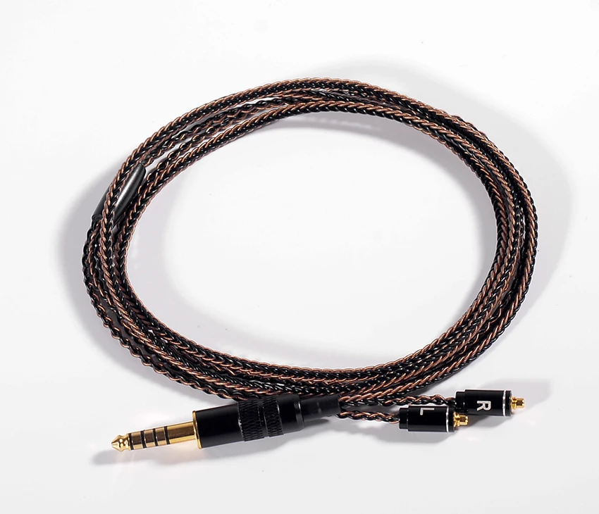 

Hand Made DIY Updated 8 Cores 6N Copper Silver Mixed MMCX Headset Line 4.4mm Balanced Cable For Shure UE900 SD6 DAP Sony NW-WM1Z