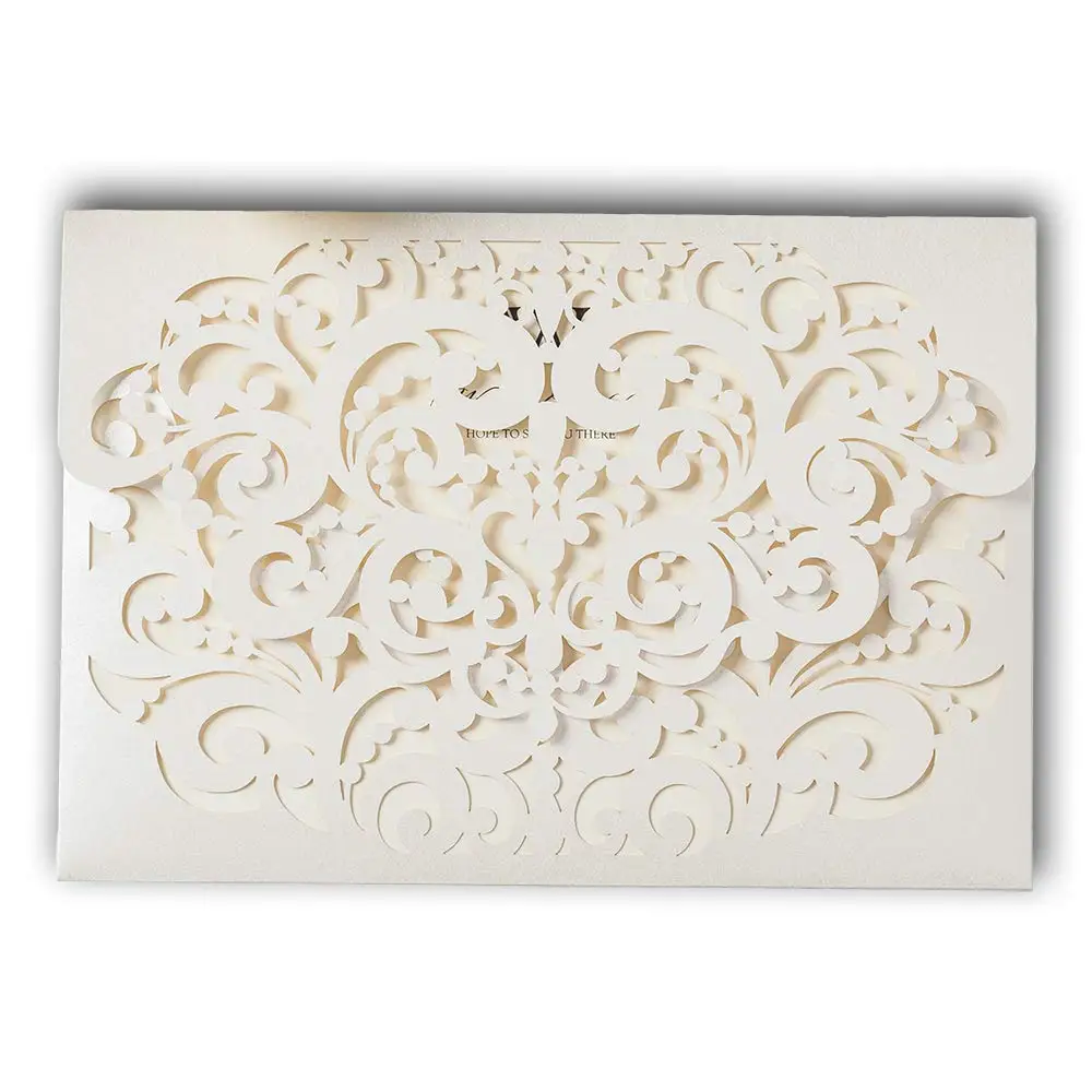 20 шт Белое Сердце Лазерная резка свадебные пригласительные карты для парабода