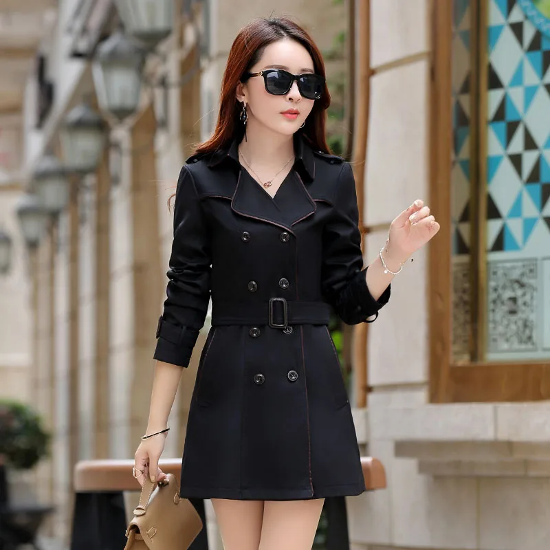 Женское длинное пальто тонкое весеннее в Корейском стиле 2020|autumn long coat women|autumn spring