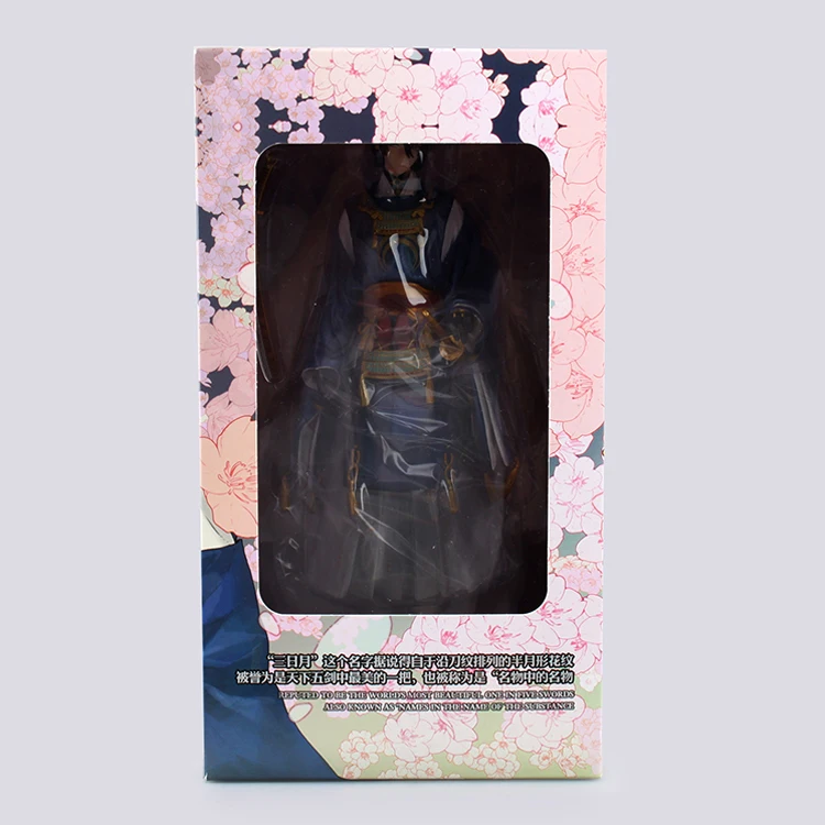 with original box 23 см Mikazuki Munechika Аниме фигурки игры Touken Ranbu онлайн ПВХ Модель 1/8 масштаб коллекционные Дети прекрасный подарок игрушка кукла - Цвет: with original box