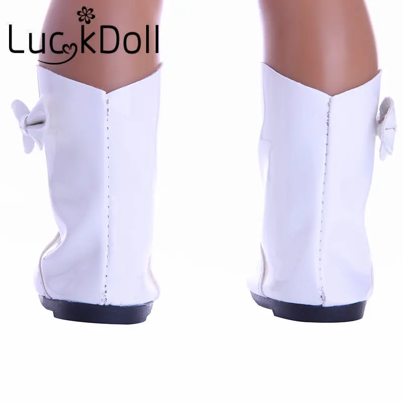 Однотонные тканевые сапоги LUCKDOLL 18 дюймов аксессуары для американской куклы
