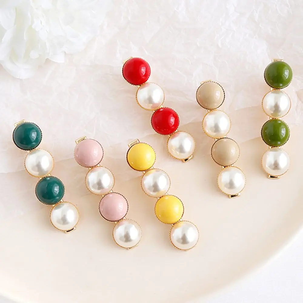 2019 Новое поступление винтажная жемчужная челка клип боковой зажим Корея Новый