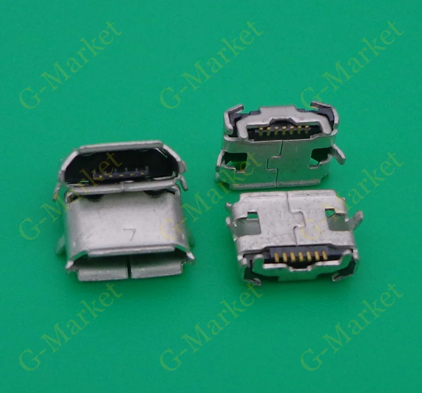 

100pcs/lot Micro USB connector port for samsung S8500 S8530 I329 B7300C for replacement free shipping