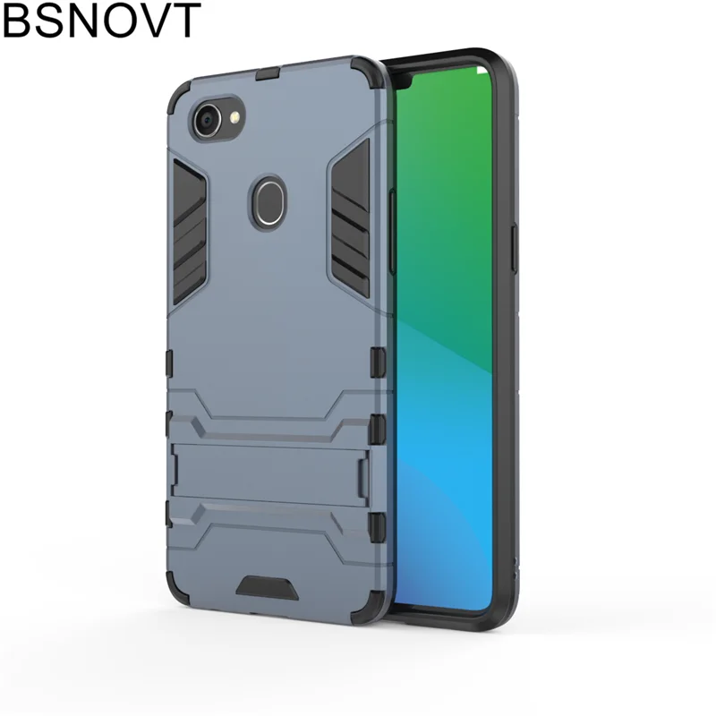 Bsnovt чехол для телефона OPPO F7 из мягкого силикона + Пластик Подставка-чехол