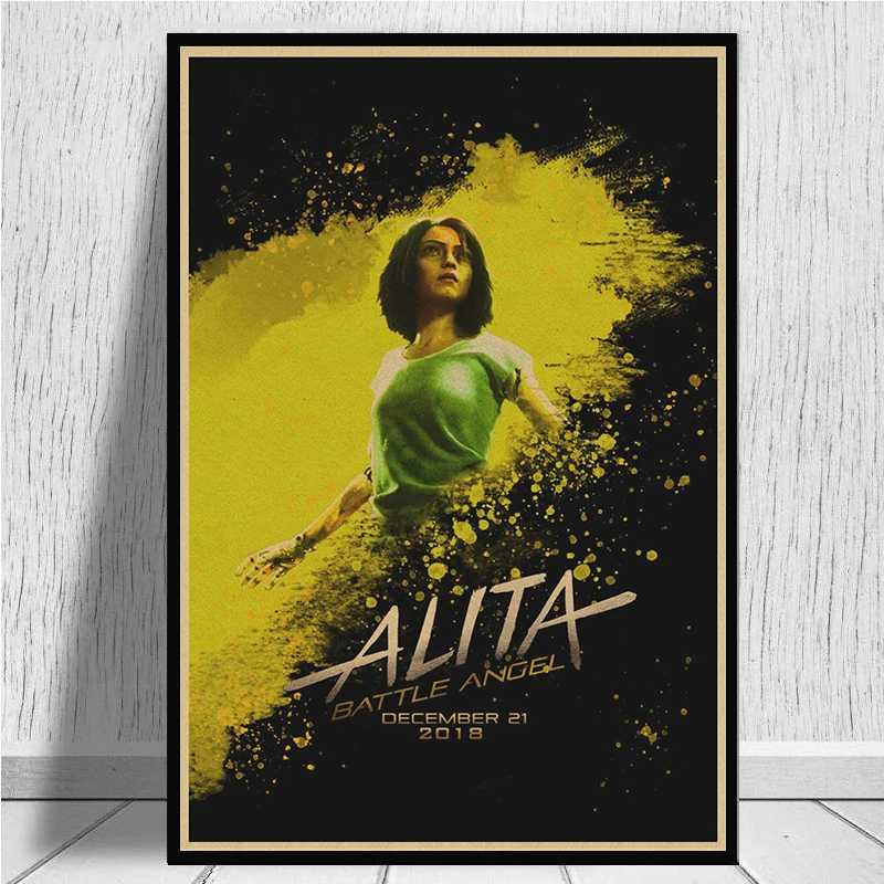 Научная фантастика Alita: Боевая искусственная крафт-бумага с принтами четкое